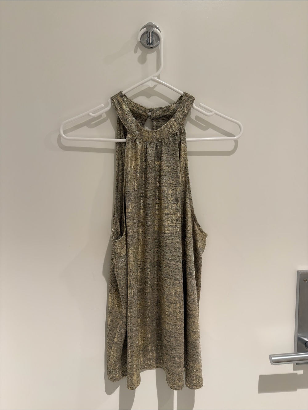 NEW Anthropologie Sleeveless Metallic Top - Picture 1 of 4